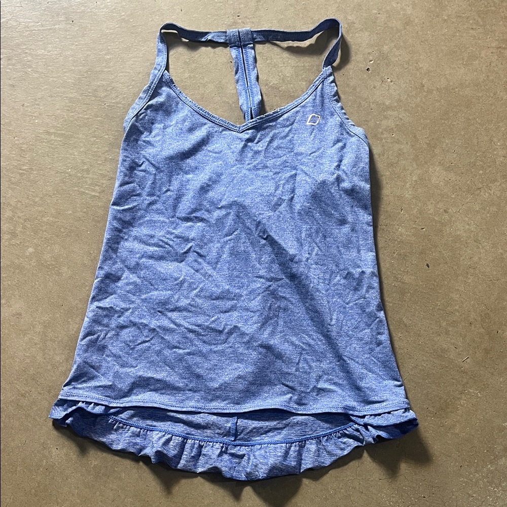 Blue Sleeveless Lorna Jane workout tank